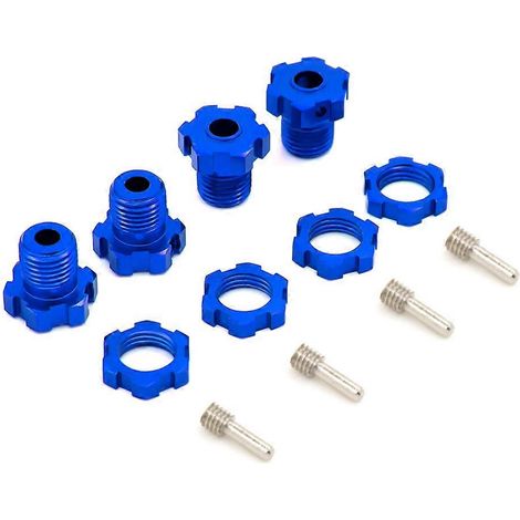 4 écrous hexagonaux cannelés de 17 mm pour moyeux de roue cannelés 5353X pour RC Traxxas 1/10 E-MAXX Summit E-REVO REVO 3.3 Slayer (1/5)