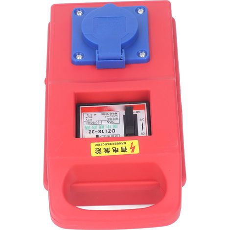 Boîtier de distribution électrique portable temporaire pour la construction, 220-250 V (1/5)