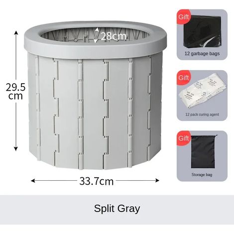 (a1) Toilettes pliables pour voiture, toilettes portables, pot de voyage, toilettes de camping, siège de toilette de voyage, gadgets d'extérieur (1/4)