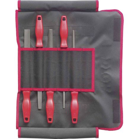 Dick 13082020 Assortiment de limes d'atelier Hieb 2, 5 pièces, différentes formes Longueur 200 mm 1 set (1/2)