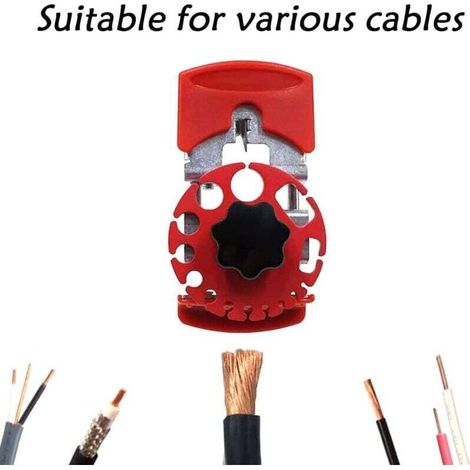 Denudeur Cable Electrique-Manuelle multifonctionnelle Machine à dénuder Le cuivre à Main avec Profondeur réglable-Dapté à diverses scènes (1/4)