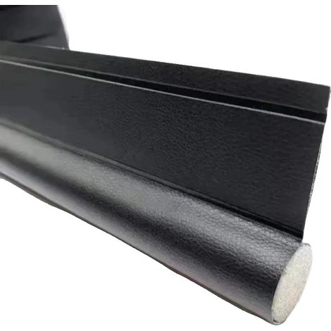 Tira de sellado, reducción de ruido, eficiencia energética, 1 pieza en color negro, 96 cm (1/2)