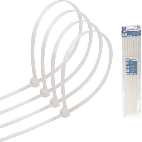 Fascette stringicavo 4,8x350mm bianche Confezione 30pz Aigostar (1/2)