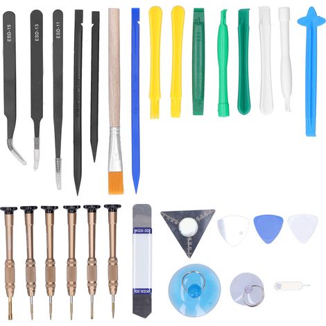 Kit de réparation 30 en 1 pour téléphone portable avec tournevis pour iPhone/Android (1/5)