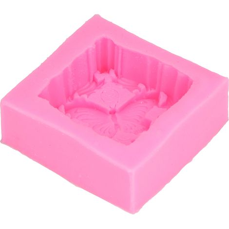 Moule en Silicone 3D Fleur Papillon pour Savon Artisanal et Décoration de Gâteaux (1/5)