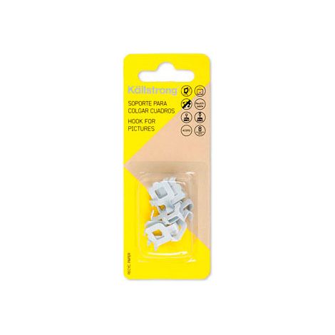 PERCHA CUELGAFACIL 1 CLAVO BLISTER 8 (1/2)