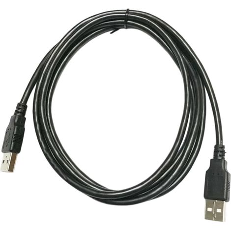 1 Câble blindé, USB double connecteur, plat, transfert données, anti-interférences, pour disque dur et console (1/5)
