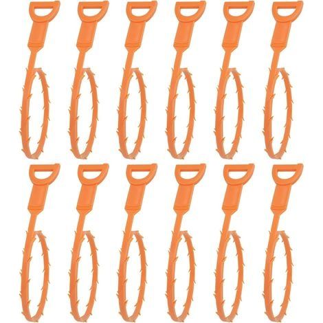 Lot de 12 Outils de Débouchage de Canalisations, 50 cm, 49,8 x 0,95 x 0,20 cm (1/5)