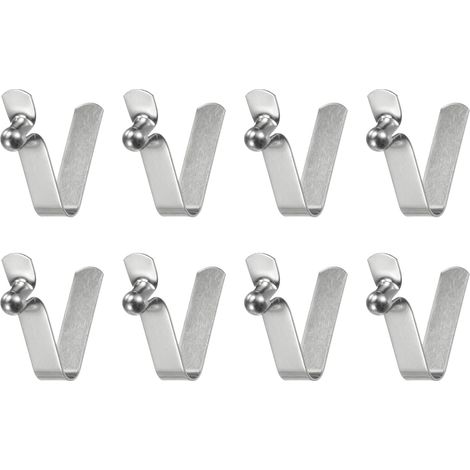 CCYKXA 8pcs Single Button Kayak Paddle Spring Clip 3.8x5.6x21mm Hollow V-Shaped Steel Spring for Camping Umbrella Tent (1/5)