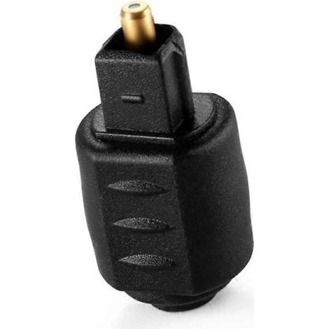 Adaptateur mini-jack optique 3,5 mm Toslink mâle/femelle carré pour lecteur DVD et TV avec chaînes (1/5)