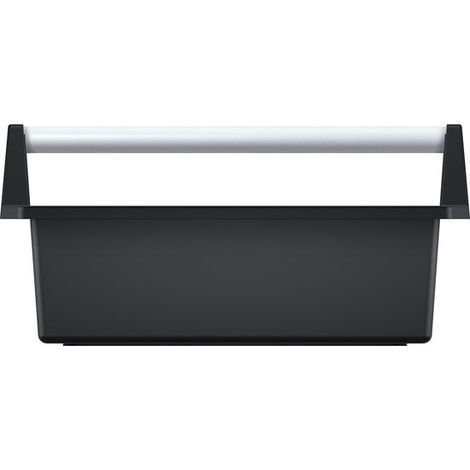 Kistenberg Portaherramientas con mango ergonómico de aluminio anodizado, color negro, 496 x 296 x 231 mm (1/2)