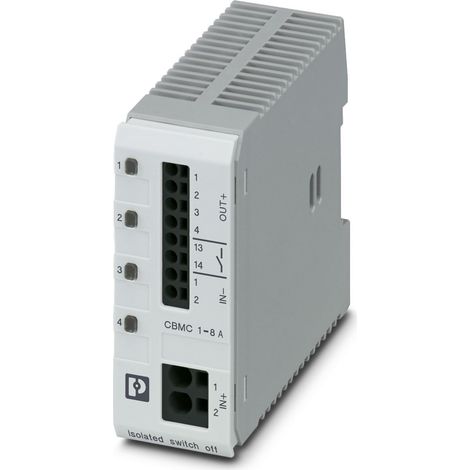 Disjoncteur électronique Phoenix Contact, 8A, 24V, 1 canal, Montage rail DIN, CBMC ( Prix pour 1 )