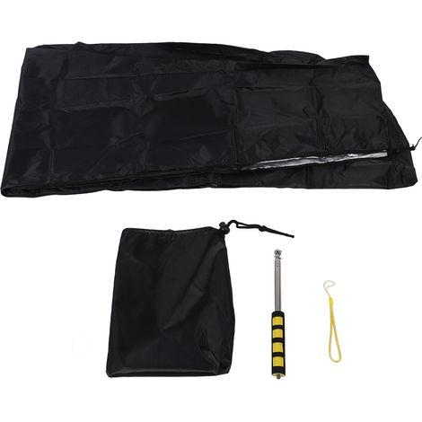Housse pour parasol de terrasse en tissu Oxford imperméable et résistant à la décoloration, pour parasol déporté d'extérieur, 30 x 81 x 45 cm / 11,8 x 31,9 x 17,7 pouces (1/5)