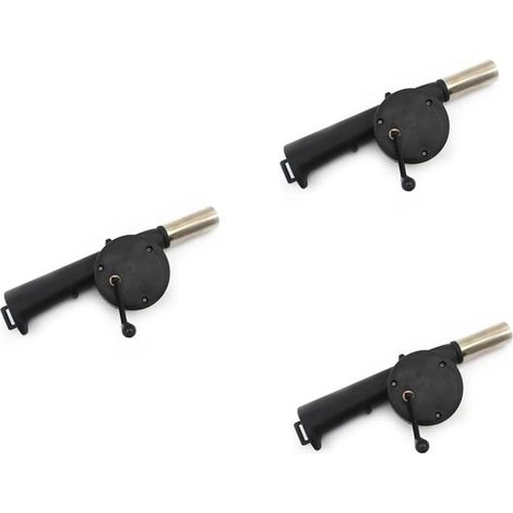 Ensemble de 3 éventails portables légers pour churrasco, camping, randonnée, cyclisme