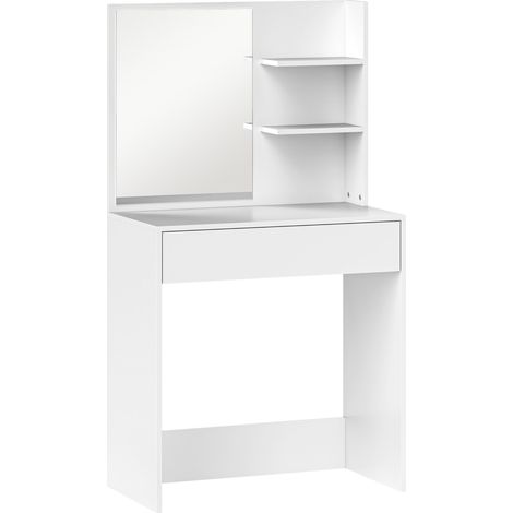Coiffeuse design miroir DONNA blanche (1/5)