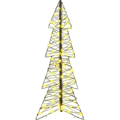 Sapin de Noël,Arbre de Noël avec 100 LED Blanc chaud 120 cm Rotin CFW34630 (1/5)