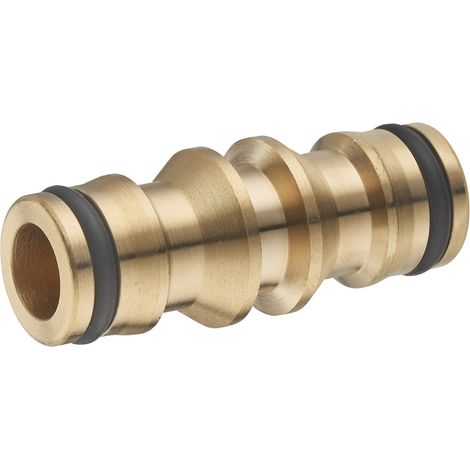 Jonction automatique double pour tuyau d'arrosage – Raccord rapide femelle – Diamètre 12mm – Résistant aux UV et intempéries – Aroz
