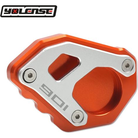 (Orange) 21-23 Compatible avec Husqvarna 901 Norden 901 Norden901 Moto CNC Béquille latérale Extension de béquille Plaque de support Agrandissement de la béquille maxpower (1/3)
