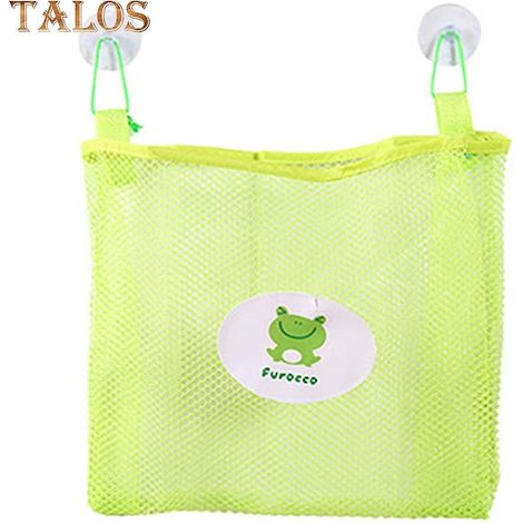 Filet de rangement pour salle de bain, sac en filet à ventouses pour jouets de bain (1/5)