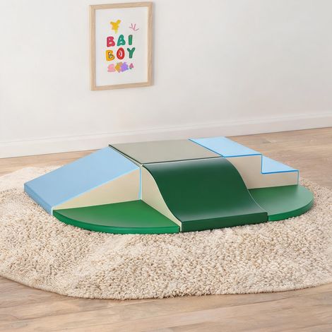 Modules de motricité bébé 6 pièces en mousse avec revêtement PU (1/5)