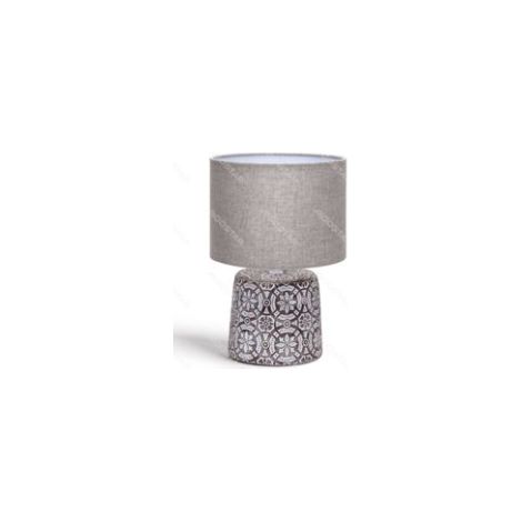 Lampe de table en céramique avec motif vintage, culot E14, décoration pour chambre et salon (ampoule non incluse)