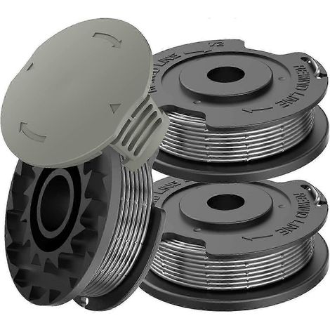 3-teilige Spule F016800569 mit Ersatzspulenabdeckung F016F05320, kompatibel mit den Rasentrimmern Bosch EasyGrassCut 23, EasyGrassCut 26, EasyGrassCut 18 und 18-230.