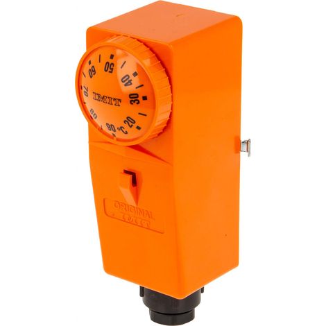 IMIT Anlegethermostat TCE-BRC/A mit außenliegender Einstellung +20 bis +90°C, mit Spannfeder für Rohre bis 2 Zoll (DN50) (1/5)