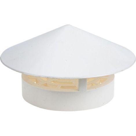 Chapeau de Cheminée en Pvc Imperméable Blanc, Couverture Anti-pluie et Ventilation, Protection le Vent et L'accumulation D'eau pour Conduit de Cheminée et Ventilation (1/5)