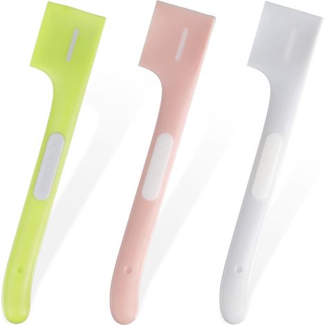 Lot de 3 cuillères en silicone pour aliments pour animaux - 6 x 3 cm - Rose, gris et vert - Cuillère pratique pour mélanger les aliments humides - Convient aux chiens et aux chats - Accessoires pour l (1/5)