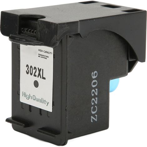 Cartouche d'impression 302XL, éponge haute densité durable, compatible avec imprimantes Officejet Deskjet Envy H, modèle 302XLBK (1/5)