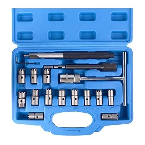 Lot de 17 outils de nettoyage professionnels pour injecteur diesel (1/4)