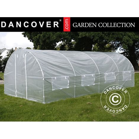 Polytunnel Greenhouse 3x6x2 m, 18 m², Transparent - Dancover (1/2)