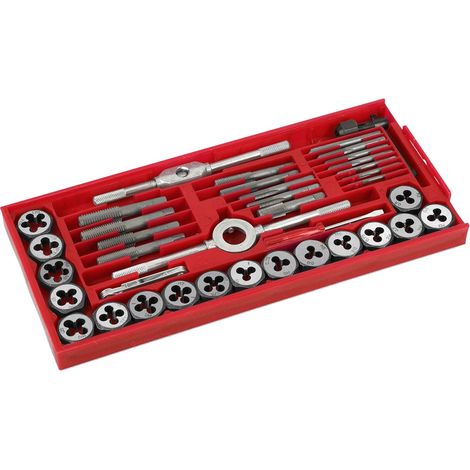 Cassetta set 20 Pz giramaschi e filiere