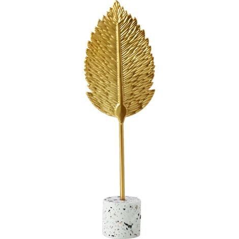 Support Tv - En Fer - Décor Doré À Feuille D'or - Pour Table Basse Ou Étagère - 1 Pièce (1/3)