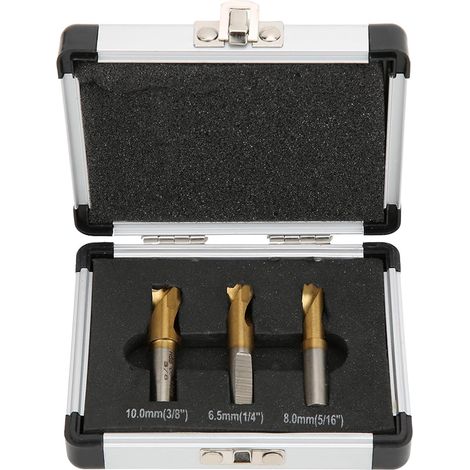 3Pcs Foret à Dépointer, HSS CO 6.5mm/8mm/10mm Foret Coupeur de Soudage par Points Ensemble Fraises à Dépointer pour Enlever les Joints de Soudure en Tôle (1/5)