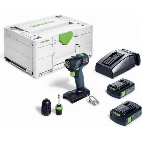 Trapano avvitatore a batteria TXS 18- Plus - 2 batterie 18 V 3,0 AH - Systainer - FESTOOL - 576895 (1/10)