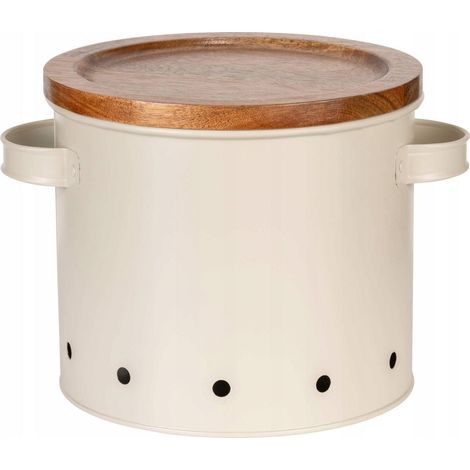 Wenko ARIA caja de almacenamiento alimentaria beige 3,8L