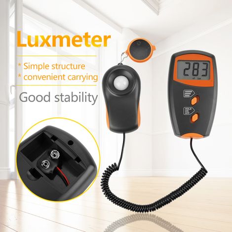 Digitales Luxmeter LX1010BS mit LCD-Anzeige, Lichtmessgerät für Umwelttests (1/5)
