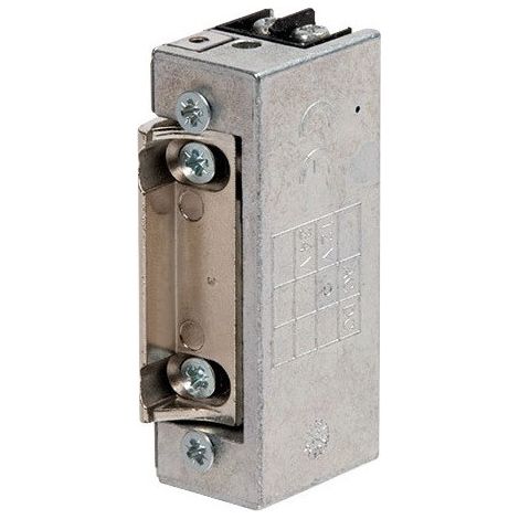 Gâche électrique ROUREG à émission - 12-24V AC/DC - levier OPEM (1/2)