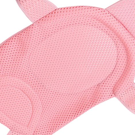 Baby-Badenetz, rutschfest, komfortabel, mit 5 Sicherheitsecken für Neugeborene, rosa. (1/5)