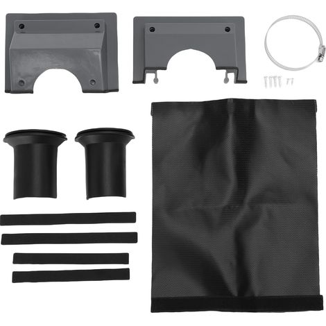Decdeal Kit de couverture de ligne de pénétration murale CVC Split AC pour climatiseur extérieur intérieur gris