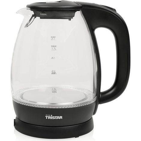 Tristar WK-3405 Hervidor eléctrico 1,7 L transparente y negro (1/4)