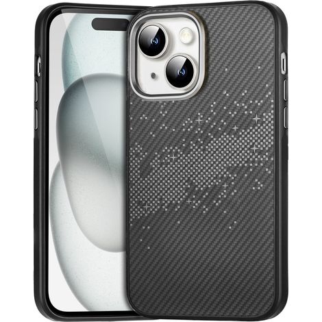Funda para iPhone 15, Vía Láctea, Gris (1/5)