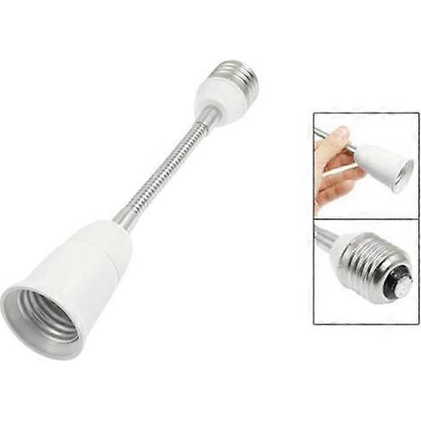 19cm Long Flexible Goose Neck E27 to E27 LED Light Bulb Extension Adapter-- (1/2)