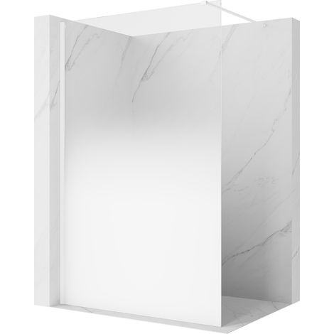 Mexen Kioto Duschwand Walk-in 150 x 200 cm, Weißes Ombre 8 mm, Weiß - 800-150-101-20-86 (1/5)
