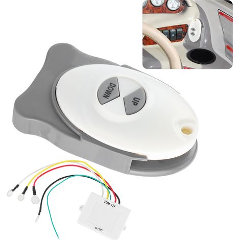 Receptor inalámbrico de 12 V para molinete de ancla, resistente al agua, controlador de ajuste de velas, accesorio para embarcaciones. (1/5)