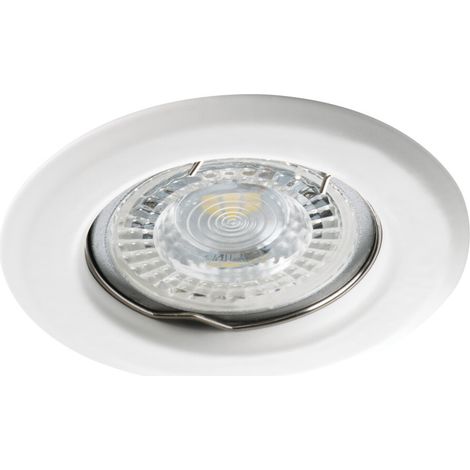 Anneau spot encastrable rond blanc Ø8 GU10 10W Kanlux (1/3)