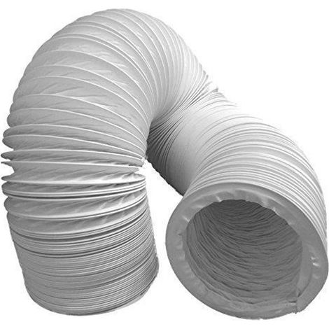 ChangM Tuyau d'évacuation, d'air en PVC flexible Diamètre : 100/102 mm, longueur : 3 m, Pour climatisation, sèche-linge, hotte (1/4)