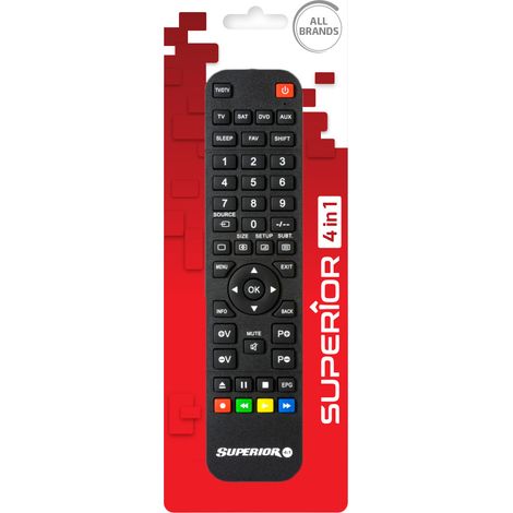 TELECOMANDO TV SUPERIOR PROGRAMMABILE 4 IN 1- 1,0 pz