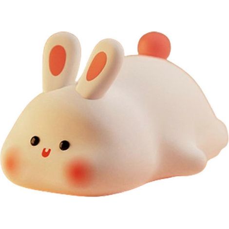 Hasen-Nachtlicht, niedliche Silikonlampe, dimmbarer, leuchtender Hase